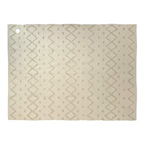 ALFOMBRA NATURAL 170X250CM PUNTOS ZIGZAG