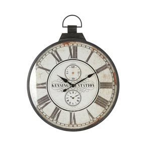 RELOJ DE PARED METÁLICO 60X77X6 CM VINTAGE POCKET