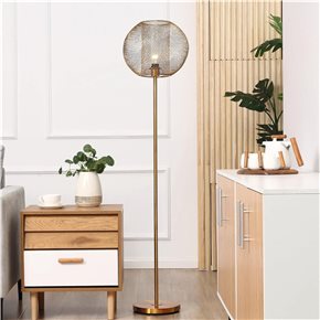 LAMPARA DE PIE D35x150CM METAL DORADO