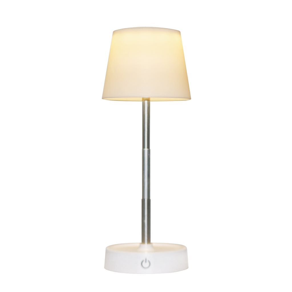 LAMPARA DE MESA LED D10x29CM PLASTICO BLANCO