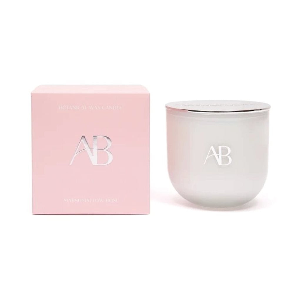 VELA AROMATIVA 340G MARSHMALLOW ROSA