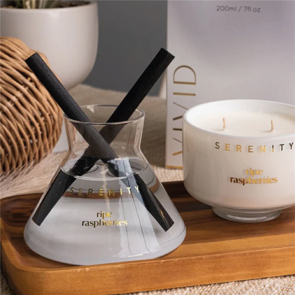 DIFUSOR DE AROMA 200ML FRAMBUESAS MADURAS Y VAINILLA