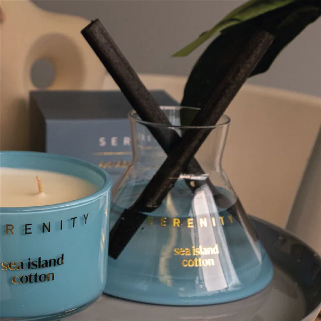 DIFUSOR DE AROMA 200ML BRISA MARINA Y ALGODÓN FRESCO