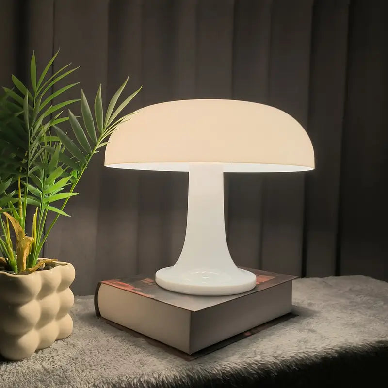 LÁMPARA HONGUITO DECORATIVA DE MESA NAVONE - BLANCO