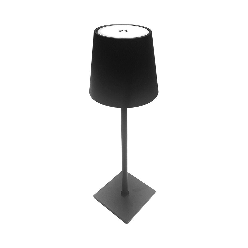 LAMPARA DE MESA LED 38CM NEGRO