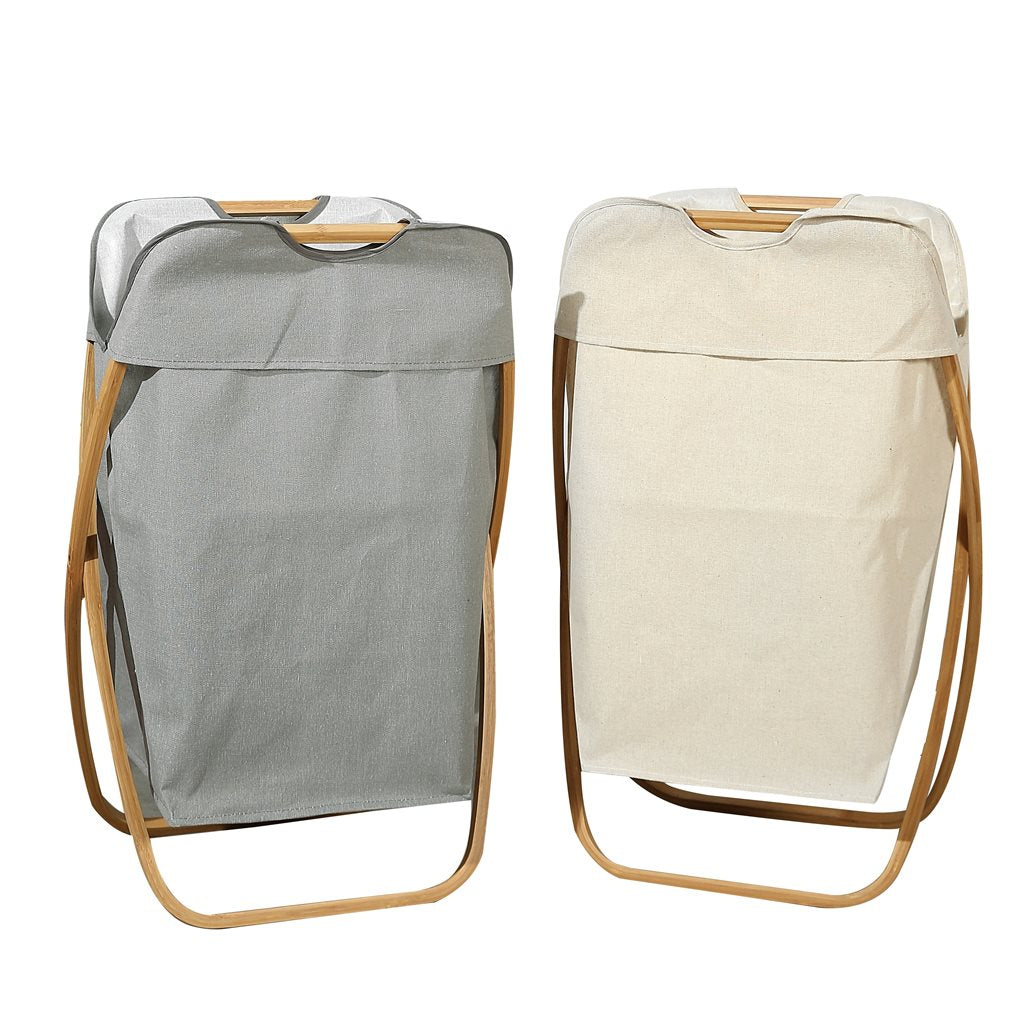 CESTO DE ROPA PLEGABLE 40x34x66CM BAMBOO SURTIDO