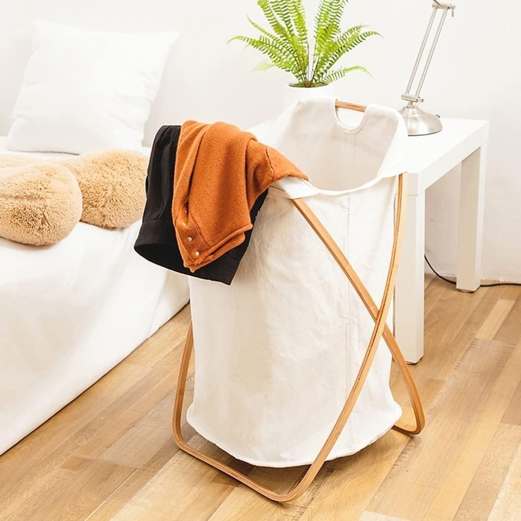 CESTO DE ROPA PLEGABLE 40x34x66CM BAMBOO SURTIDO
