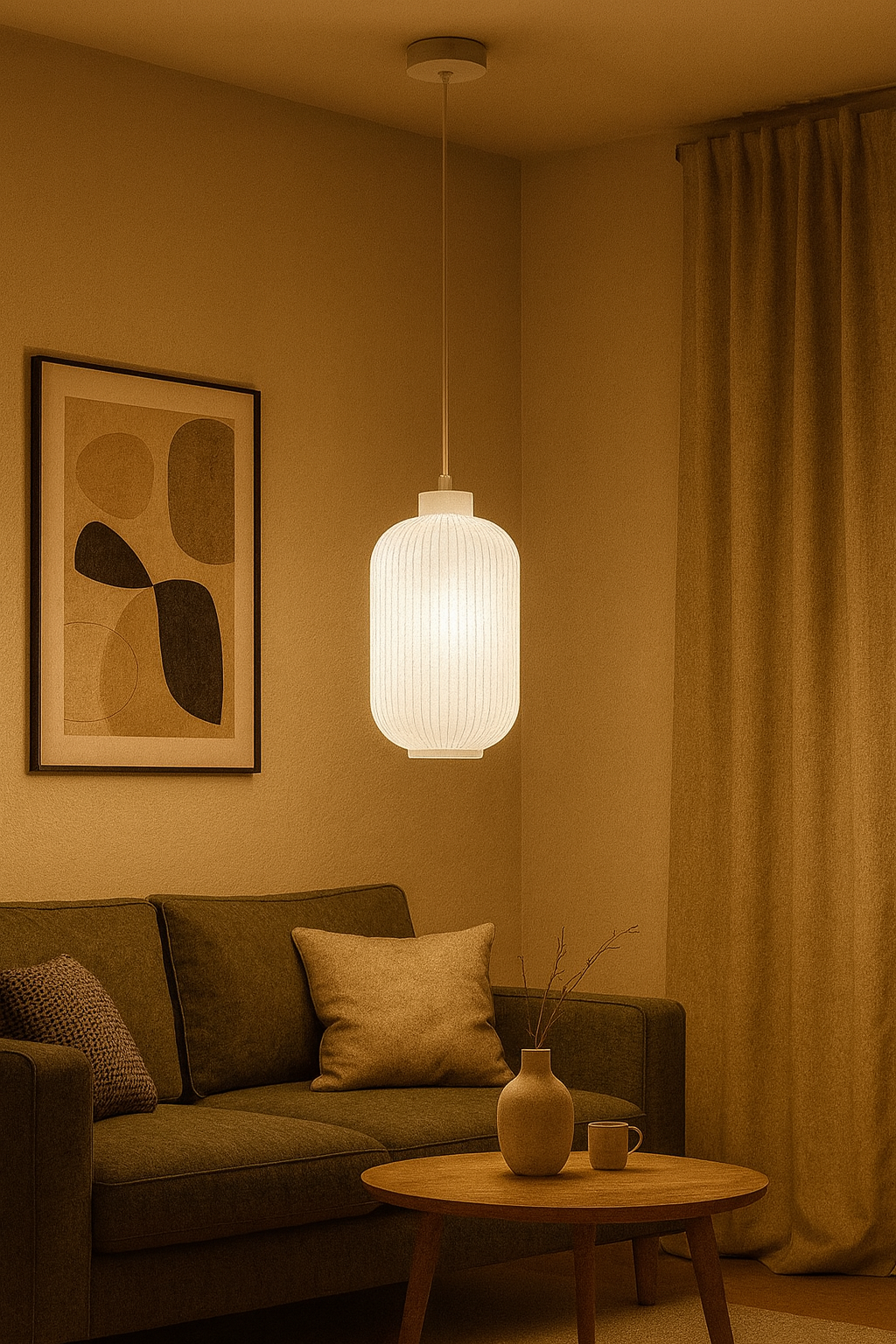 ARTEFACTO COLGANTE DECORATIVO PIRCE BIG - BLANCO