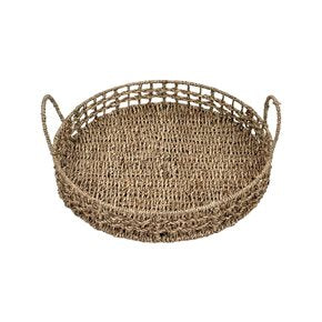 BANDEJA C/ASAS D40x7CM FIBRA NATURAL