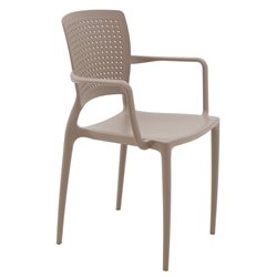 SILLA SAFIRA taupe 58×51×84.5?cm