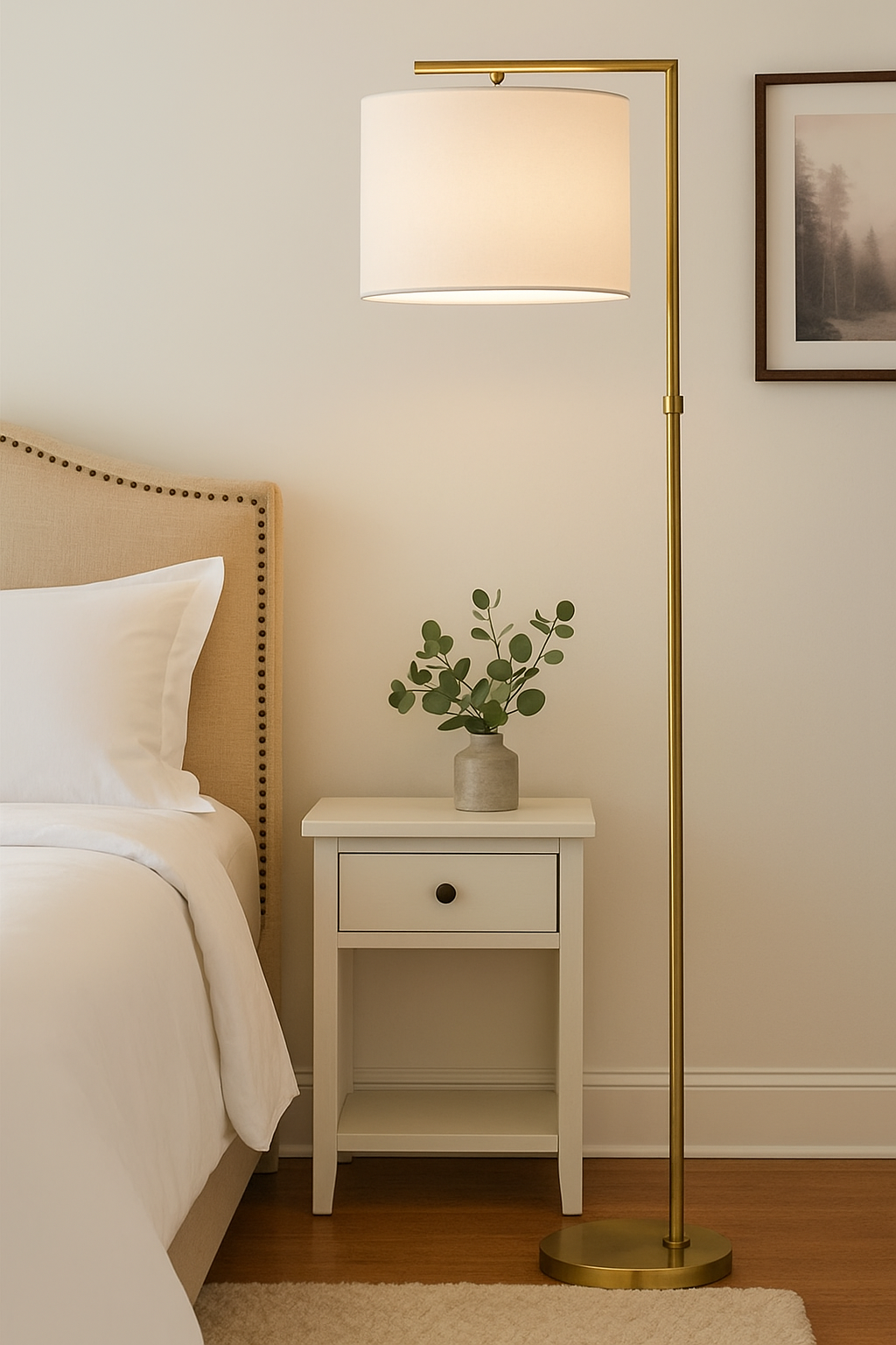 Portátil de Pie Metal Cobre Mate E27