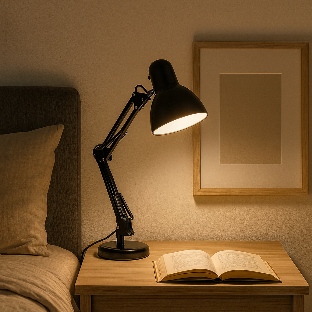 LAMPARA DE MESA BIL - NEGRA