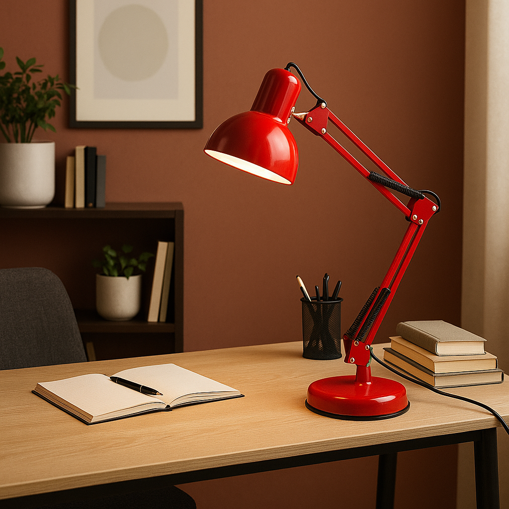 LAMPARA DE MESA BIL - ROJA