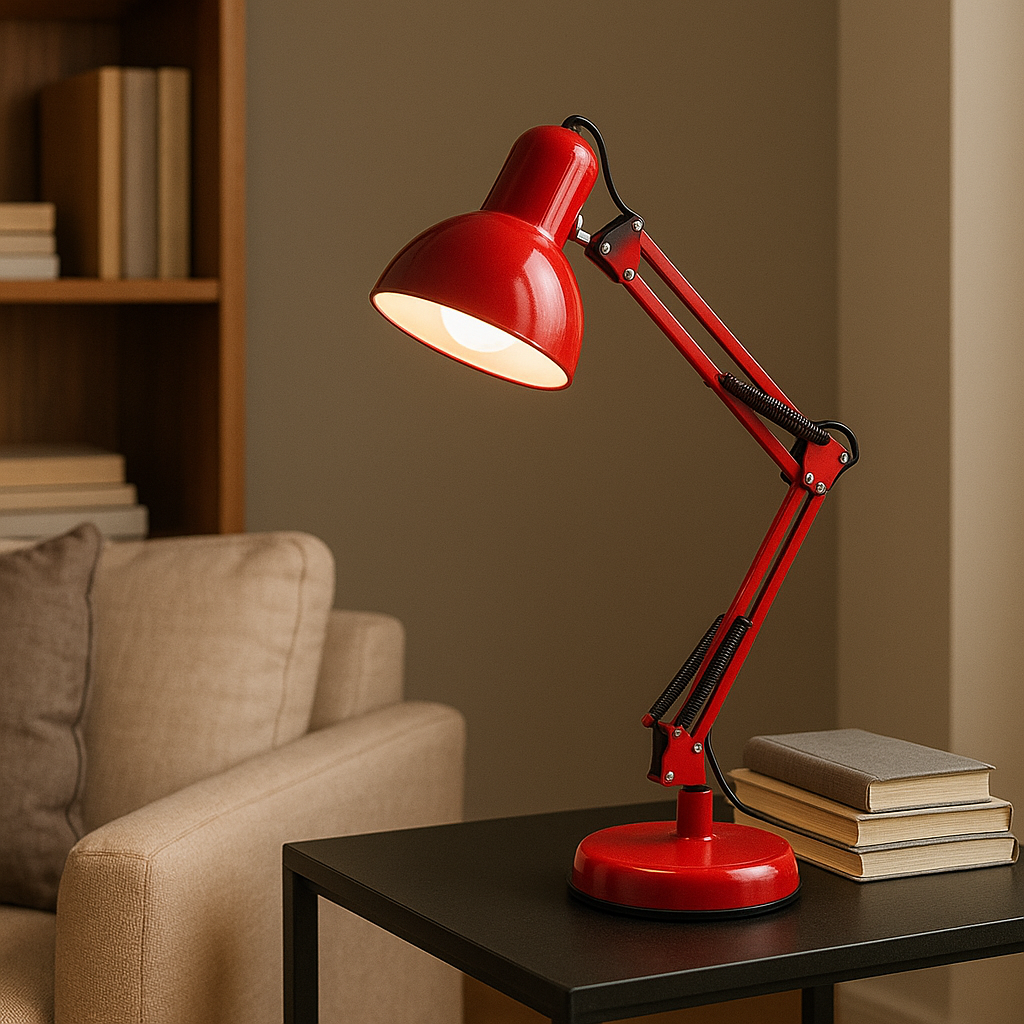 LAMPARA DE MESA BIL - ROJA