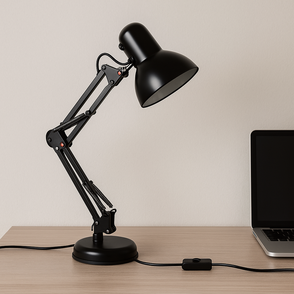 LAMPARA DE MESA ARTICULABLE CAMBRDIGE NEGRA