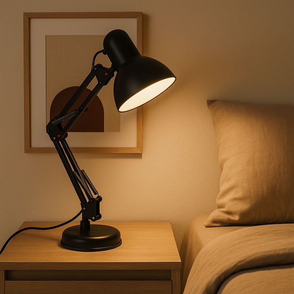 LAMPARA DE MESA ARTICULABLE CAMBRDIGE NEGRA