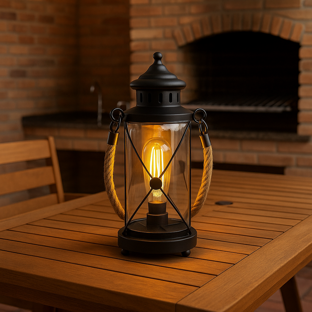 Portátil de Mesa Negra Acero/Vidrio