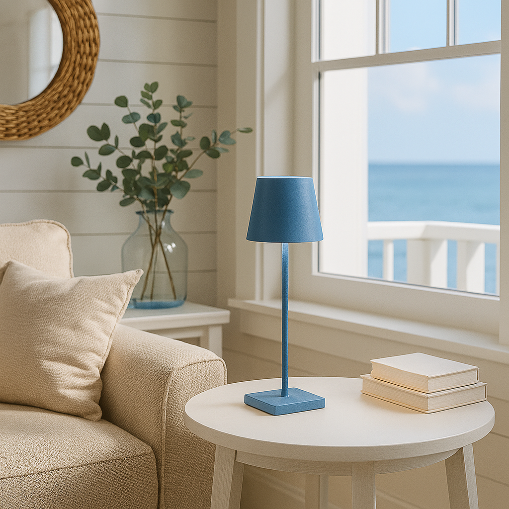 LAMPARA DE MESA ROGER RECARGABLE DIMM - BLUE