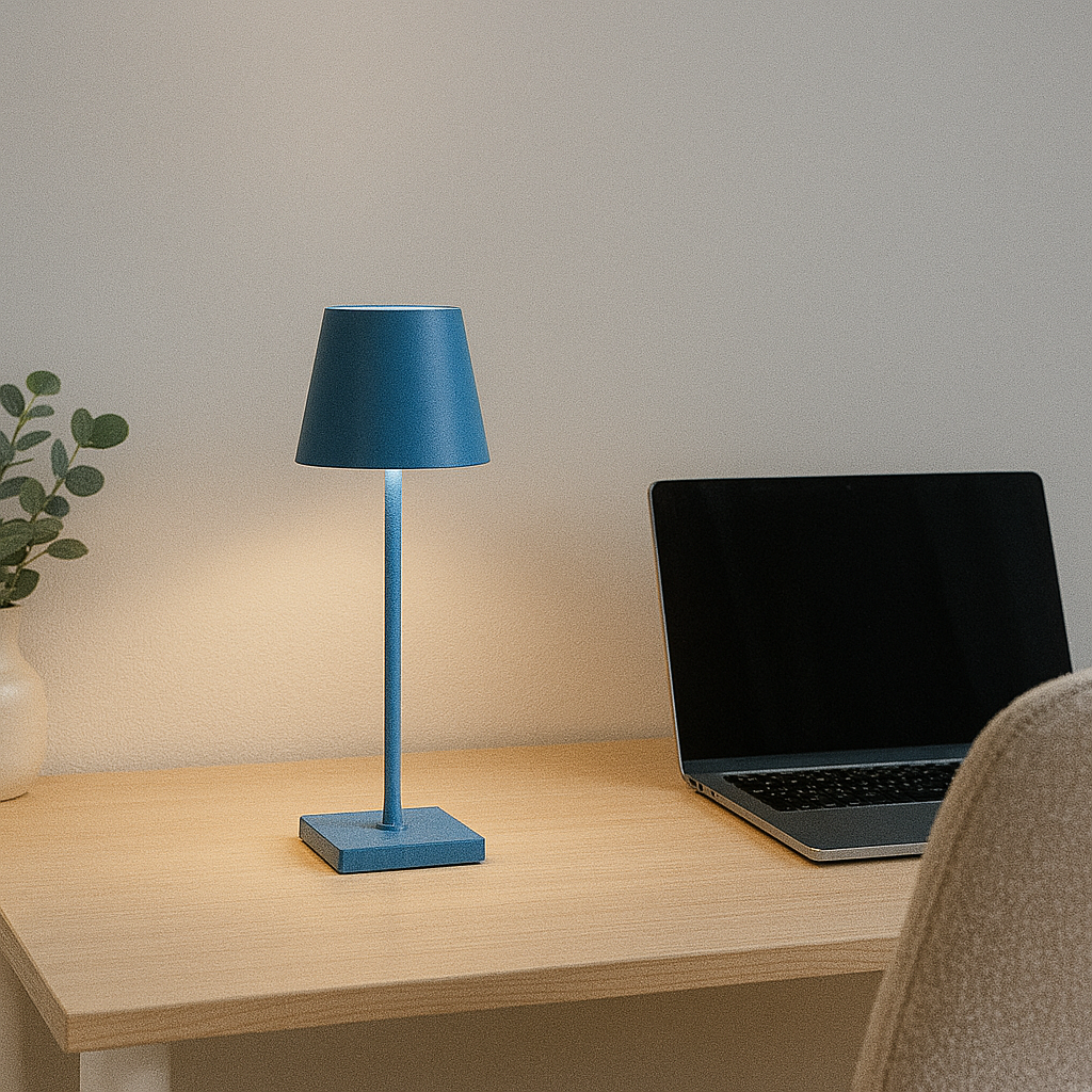 LAMPARA DE MESA ROGER RECARGABLE DIMM - BLUE