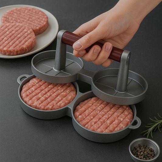 Molde prensa doble para hamburguesas 12 cm