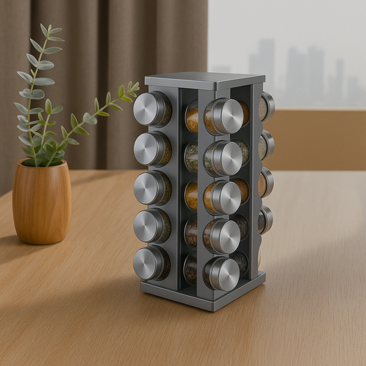 Especiero Condimentero acero inox 20 frascos