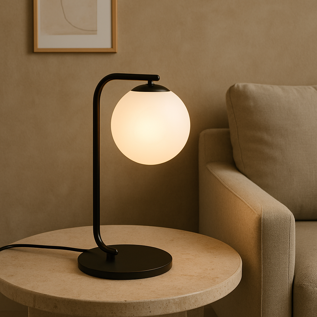 Lámpara de Mesa Scope – Negro & Blanco