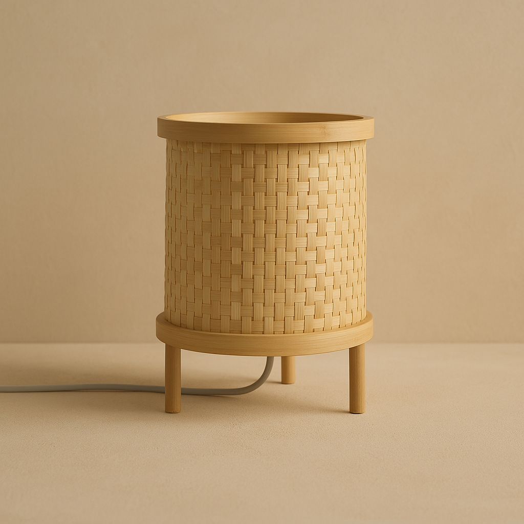 Lámpara de Mesa Tamashi – Bambú Natural & Diseño Escandinavo