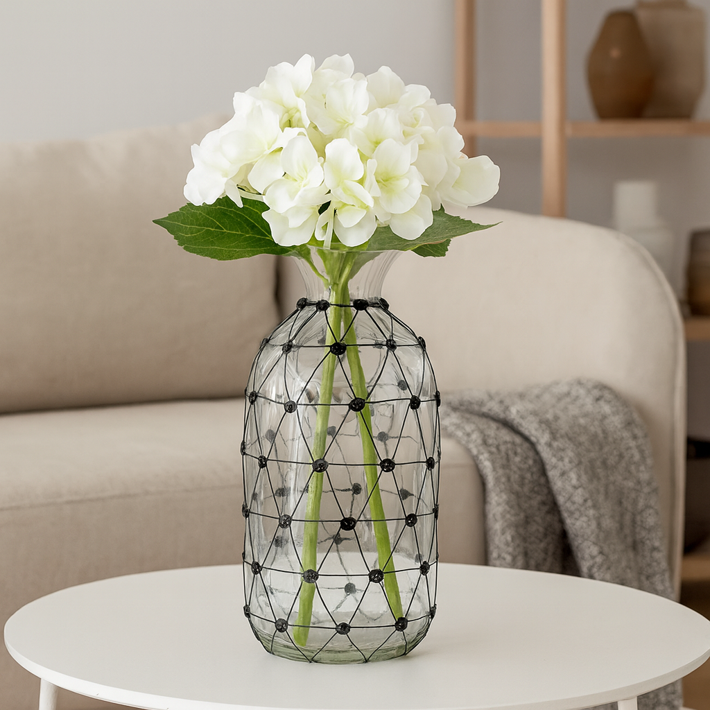 FLORERO FORMA BOTELLA C/RED