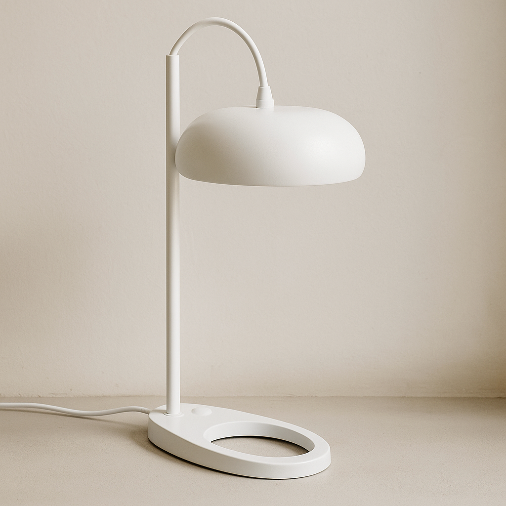 Lámpara de Mesa Pauline – Blanca Minimalista