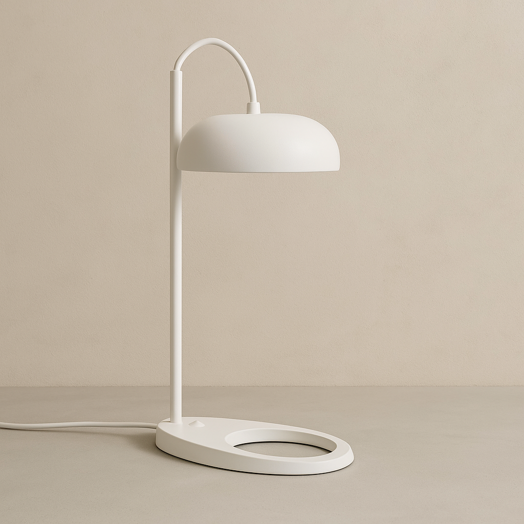 Lámpara de Mesa Pauline – Blanca Minimalista