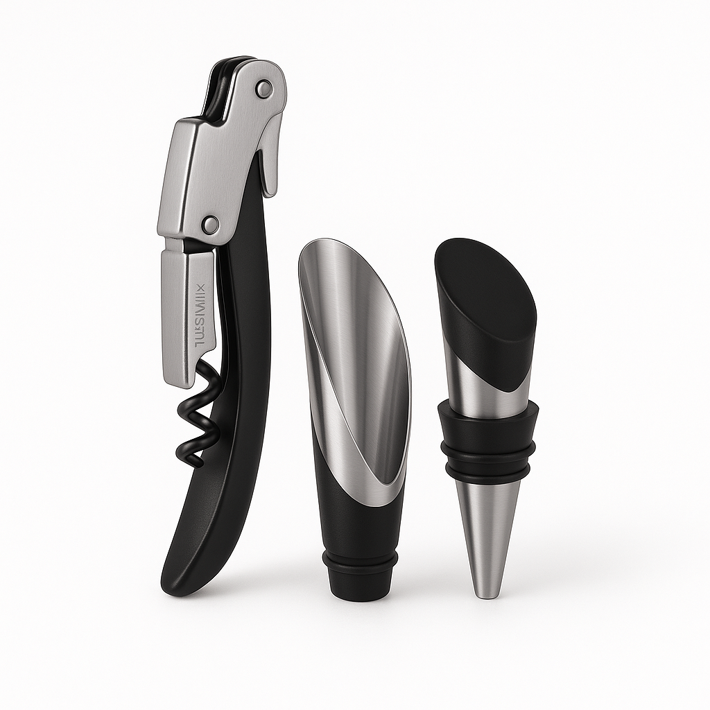 JUEGO PARA VINO, 3 PIEZAS "HARMONIZA"