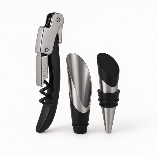 JUEGO PARA VINO, 3 PIEZAS "HARMONIZA"