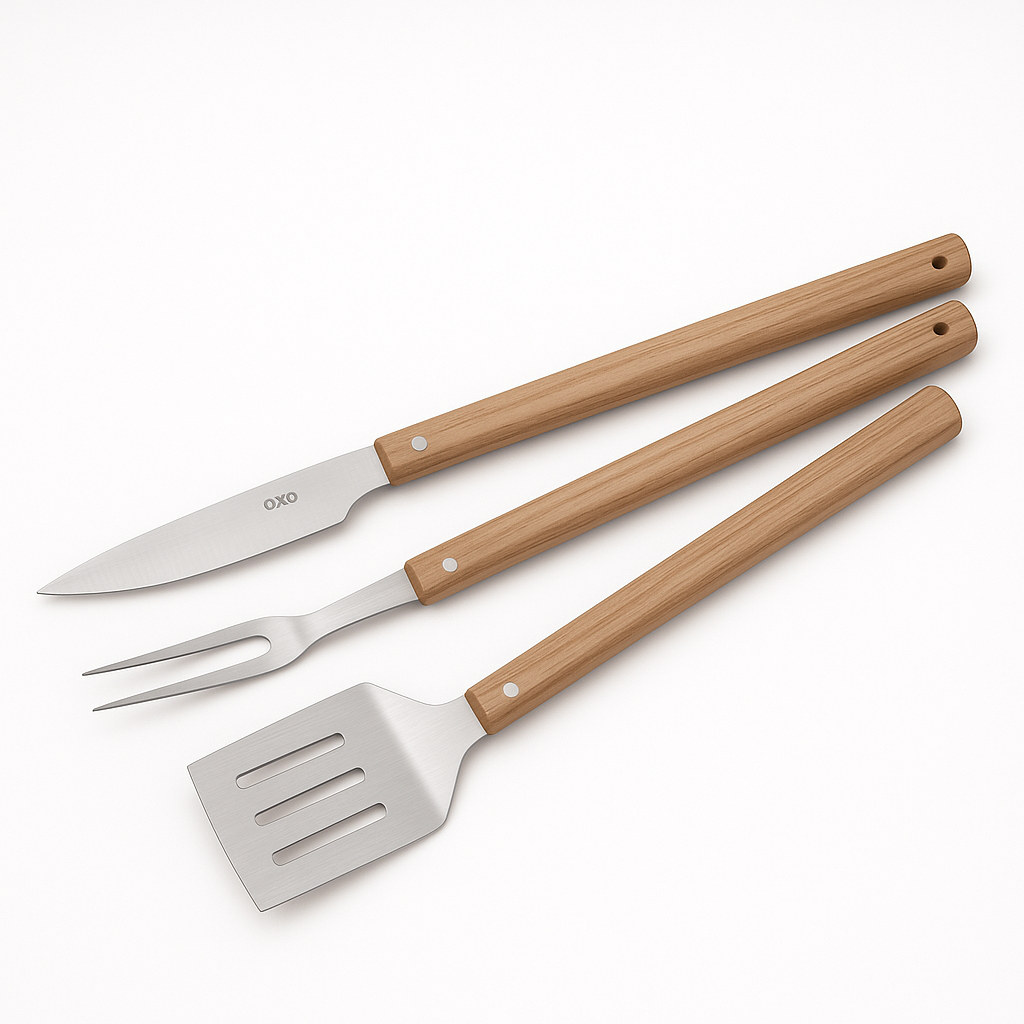 JUEGO PARA ASADOR 3 PIEZAS "CHURRASCO"