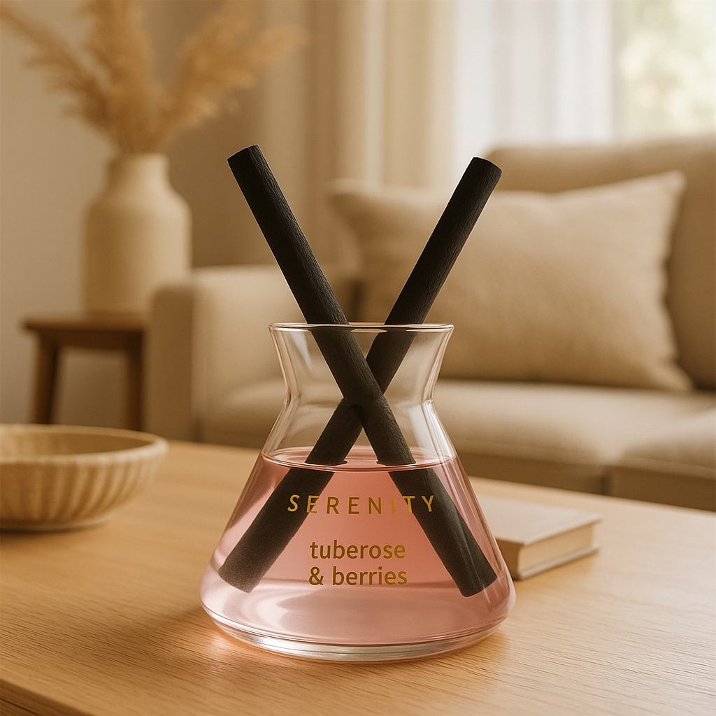 DIFUSOR DE AROMA 200ML TUBEROSE & BERRIES ROSA