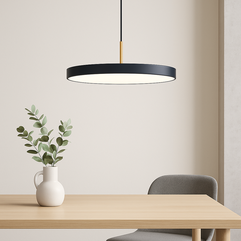 Lámpara Colgante Florence Mediano – Negro