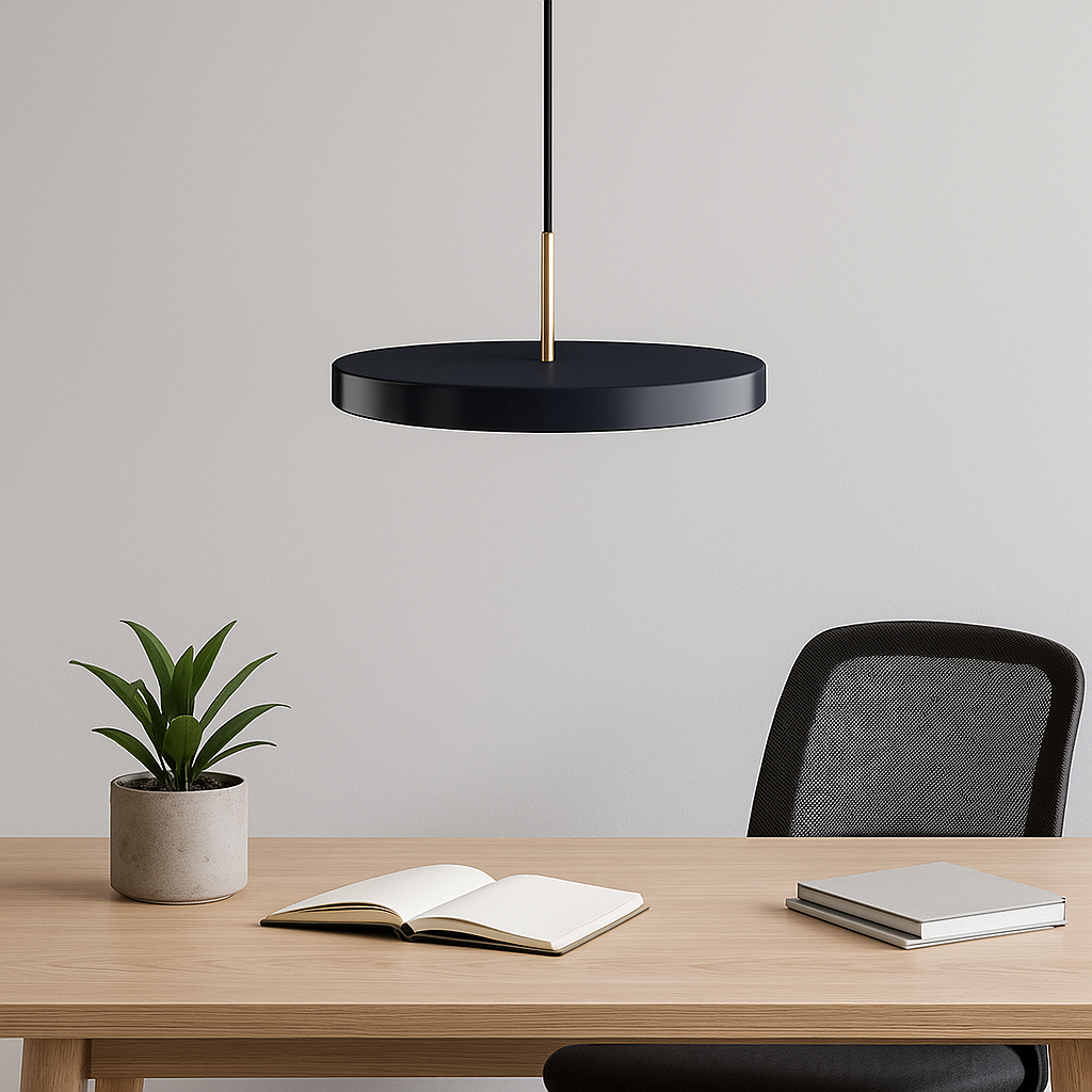 Lámpara Colgante Florence Mediano – Negro