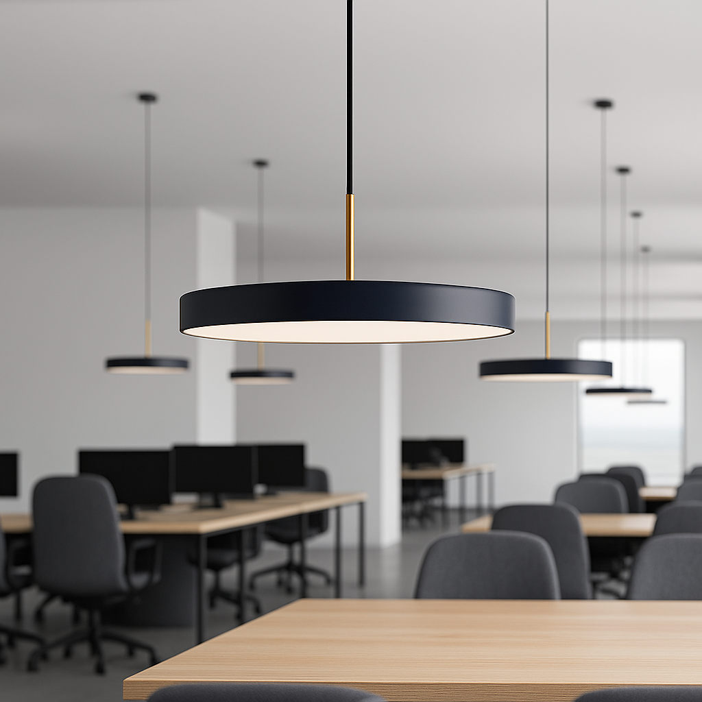 Lámpara Colgante Florence Mediano – Negro