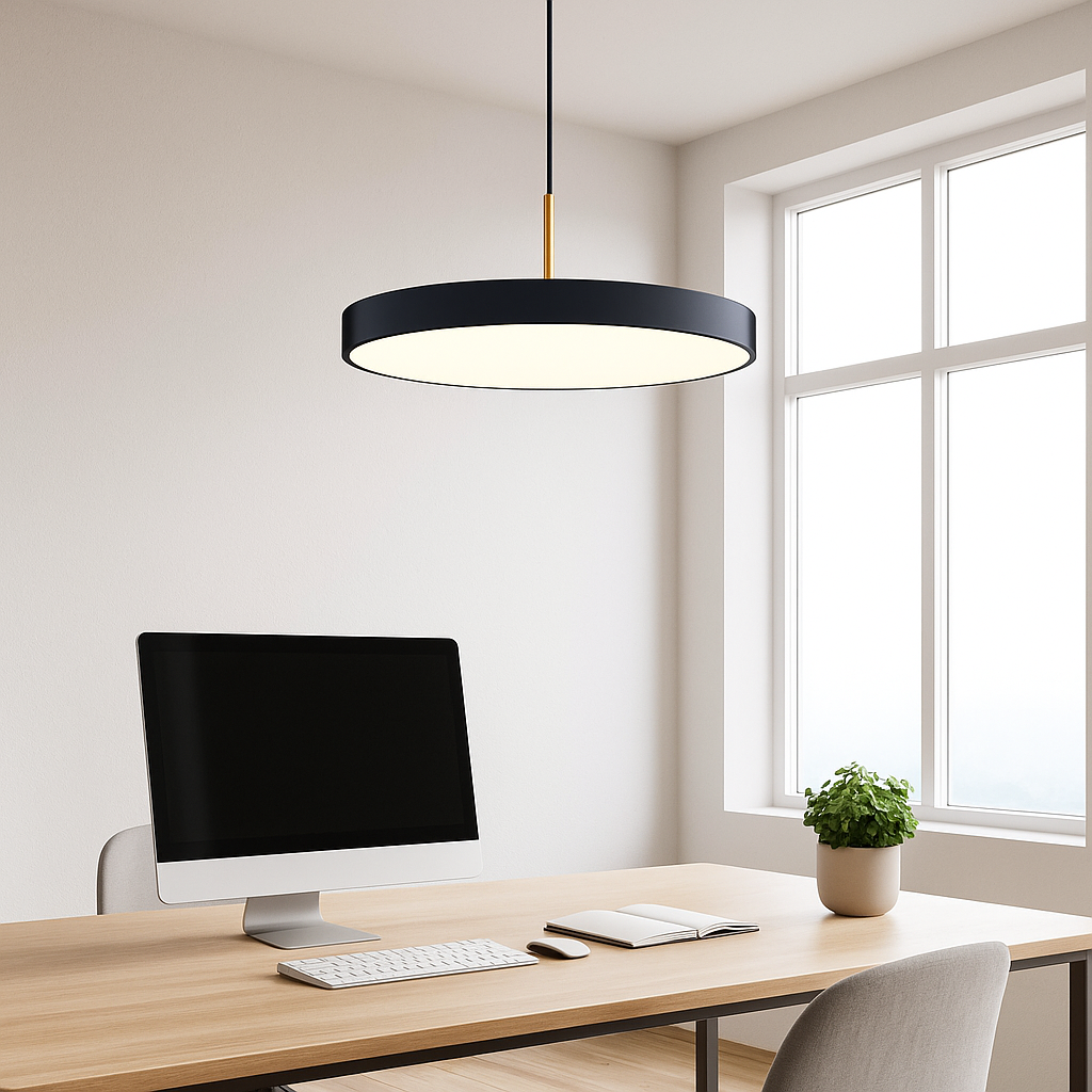 Lámpara Colgante Florence Mediano – Negro