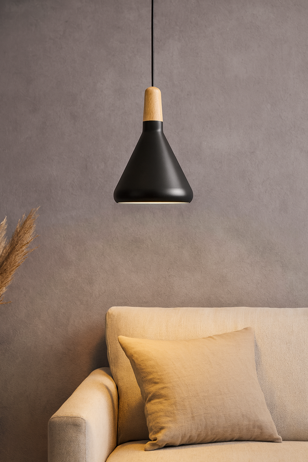 Artefacto Colgante Decorativo Titan 18 cm – Negro