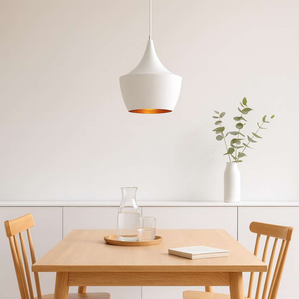 Lámpara Colgante ARTEFACTO CAMPANA DECORATIVA GEISHA 2 BLANCA