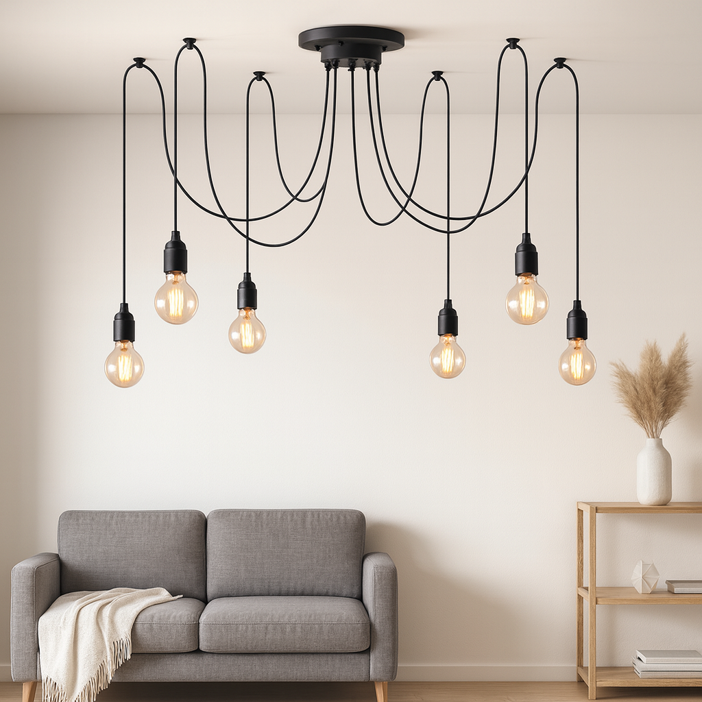 ARTEFACTO PARA TECHO VINTAGE SPIDER