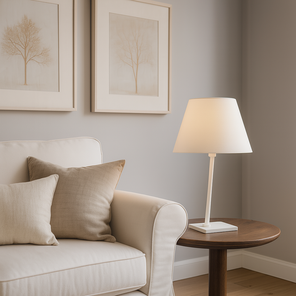 ARTEFACTO DECORATIVO DE MESA VASCA - BLANCA