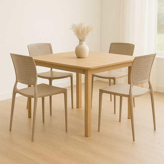 SILLA APILABLE GAMUZA "SAFIRA" REPALDO CALADO