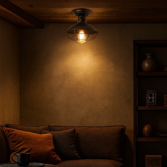 ARTEFACTO CAMPANA DECORATIVA DE TECHO CALGARY - NEGRA