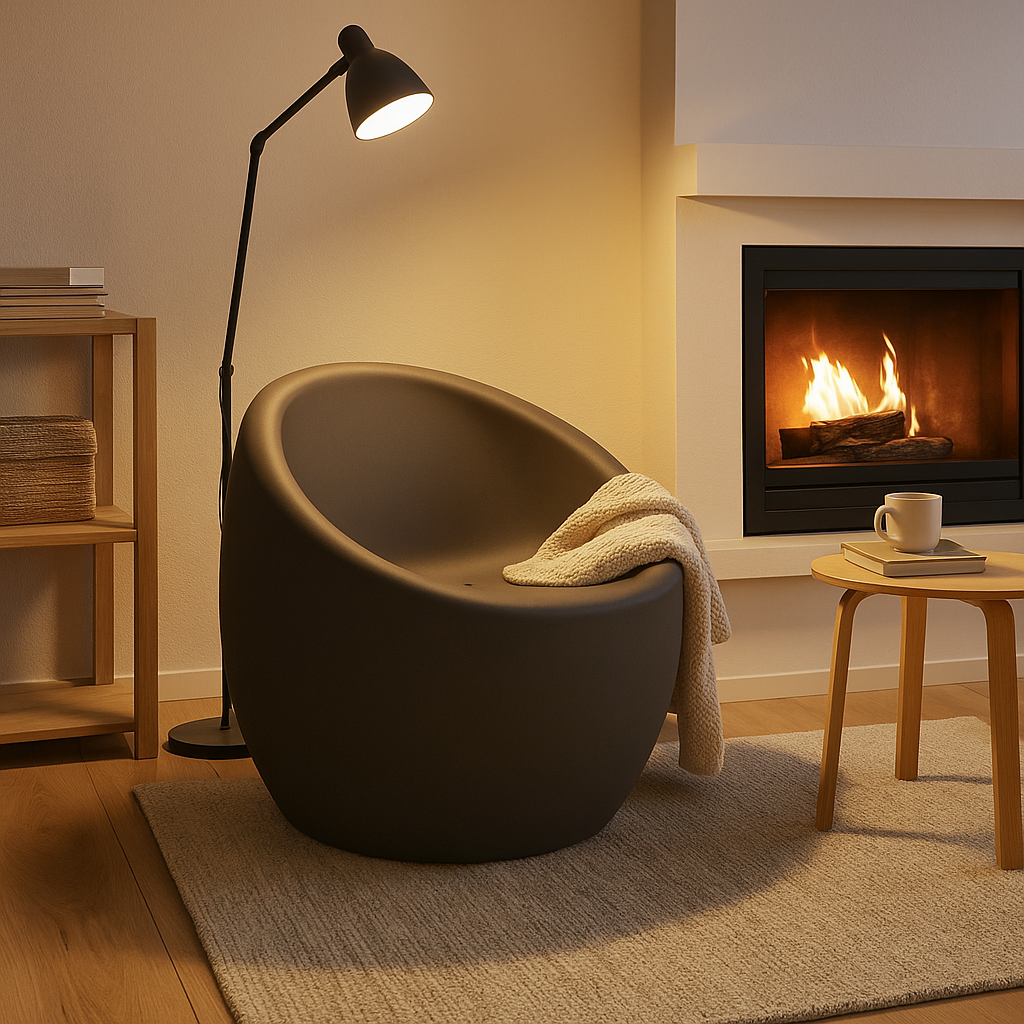 SILLON DE POLIETILENO "OCA" SIMIL HORMIGON