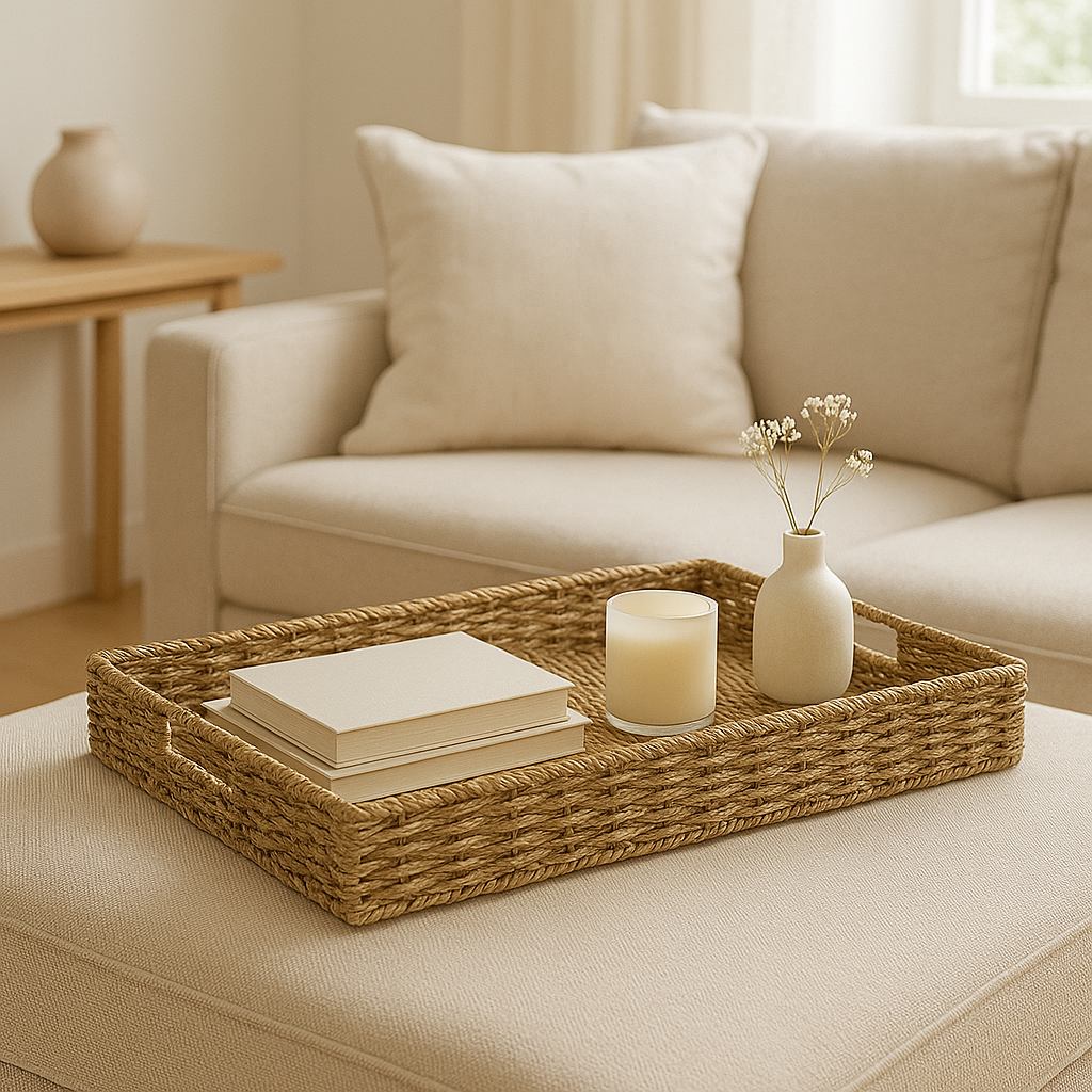 BANDEJA RECTANG. 45x31xH5.5 CMS FIBRA NATURAL