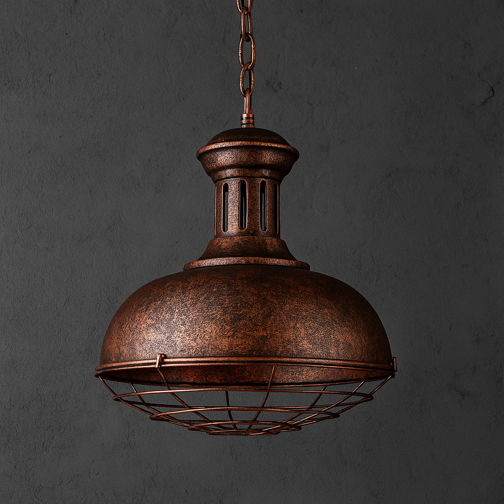 Colgante Decorativo London II – Acabado Óxido Ø40 cm