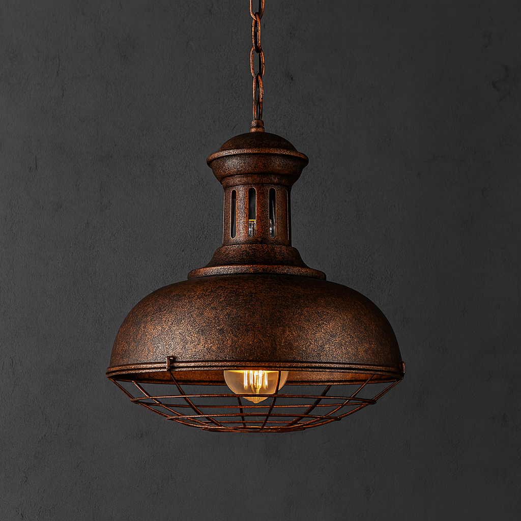 Colgante Decorativo London II – Acabado Óxido Ø40 cm