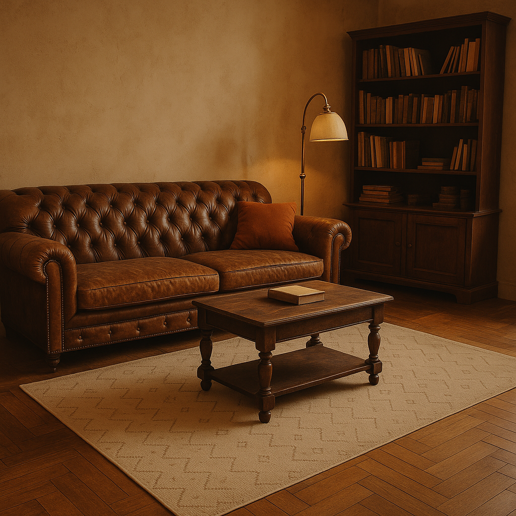 ALFOMBRA NATURAL 150X210CM PUNTOS ZIGZAG