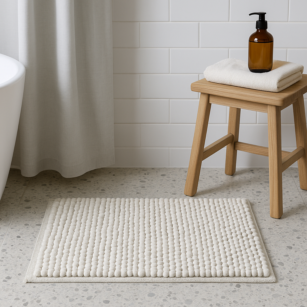 ALFOMBRA 40X60CM BUCLE BLANCO